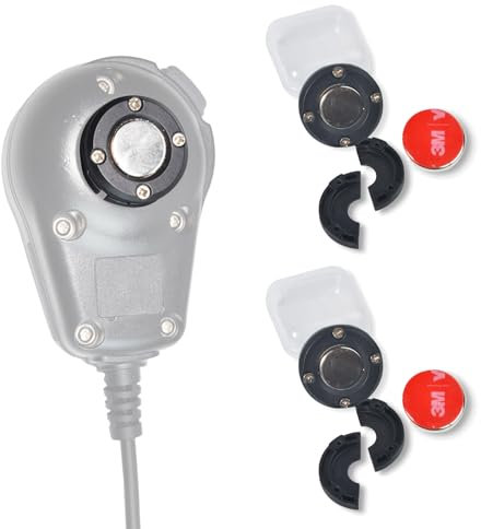 2 Pack CB Mic Magnetic Holder, Radio Microphone Holder Mounting Kit for Cobra Uniden LUITON Astatic CB Mics