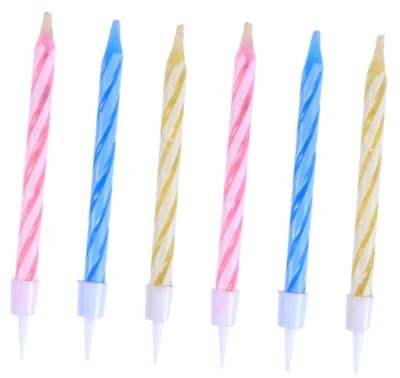 VICASKY 60stücke Wiederanzünd Trickkerzen Für Geburtstagstorten Kuchen Dekoration Party Witz Scherzkerzen Kerzen Für Cupcakes