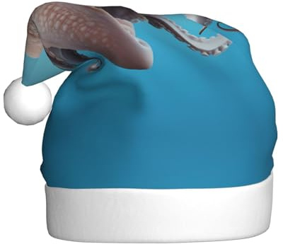 YTUOPWE Dumbo the Octopus Picture Weihnachtsmütze für Erwachsene, Material ist weich und leicht