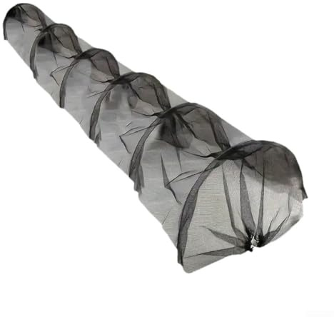 Polytunnel Abdeckung für Gemüsepflanzen, Frostschutz und Schädlingsbekämpfung, schwarz, 300 x 45 x 45 cm