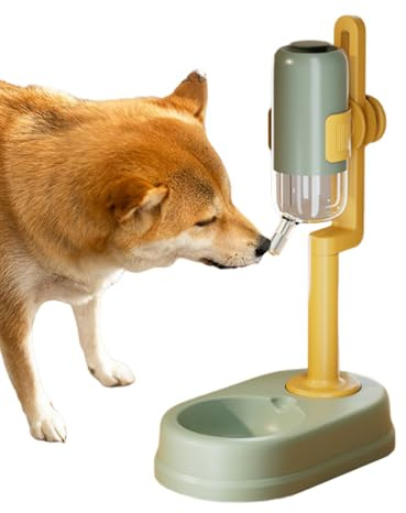 Distributeur d'eau pour chats – Bouteille anti-goutte | avec distributeur d eau 750 ml réglable en hauteur pour animaux – Pour petits animaux hamster écureuil lapin frisé et