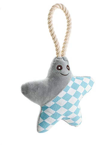 HUNTER Salima Hundespielzeug für Welpen, Stern, grau, 17 cm