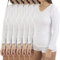 Lacotex Camiseta Interior Termal de Mujer | Camiseta Manga Larga y Cuello Pico Térmica | Confort y Protección Térmica Interior | Pack Ahorro 6 Unidades | Talla M LCT105