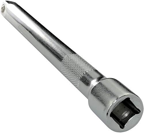 AERZETIX - Estensione/Prolunga/Punta - 3/8x150mm - per chiave a cricchetto manuale/pneumatico - Forma dritta di lato maschio - Adattatore per bussola con 4 lati - in acciaio CR-V - C45294