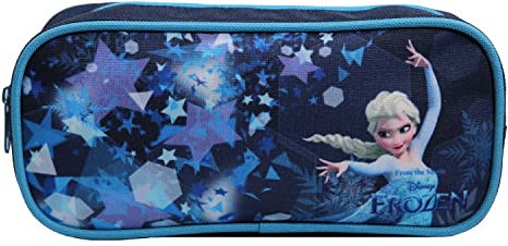 Bagtrotter Federmäppchen, rechteckig, Motiv Disney, Die Eiskönigin/Völlig unverfroren, Blau