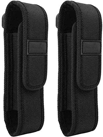 Taschenlampen Holster, 2 Stücke 165 mm Molle Taschenlampe Gürteltasche, Taktische Taschenlampe Tasche Halter Fackel Fall Abdeckung