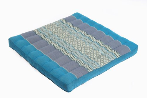 Handelsturm Thai-Sitzkissen 50x50 mit Kapokfüllung (hellblau)