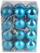 30mm/12Pcs Christmas Baubles Shatterproof Teal Blue, Christmas Tree Decorations Ball Ornaments Balls Xmas Hanging Decorations Holiday Decor - Shiny,Matte,Glitter