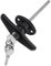 DOITOOL Maniglia a T Kit Albero Lungo Garage Hardware Maniglia Accessori Con Chiave Non Bloccabile Fienile Blocco Porta Assemblaggio Chiave