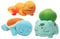 Pokémon Plüschtier schlafendes Squirtle, Charmander & Bulbasaur, 12,7 cm, offizielles Lizenzprodukt, fügen Sie sie zu Ihrer Sammlung hinzu! Hochwertiges und weiches Stofftier zum Sammeln, tolles