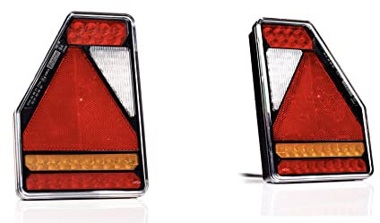 LED RÜCKLAMPE SET LINKS UND RECHTS FÜR AUFKLEBE, ANHÄNGER MIT ANHÄNGER BAYONET 5PIN