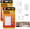 Ainiv 2-Packs 12 Hooks Large Light Clips with Adhesive Strips, Damage Free Hanging String Light Hooks, Clear Wall Clips for Indoor Outdoor Hanging Lights Xmas Decor and Cables, 12 Clips and 12 Strips