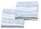 LinenMe Set mit 2 Geschirrtuch Leinen 100%, 46x65 cm Multistripe - Leinentuch mit Aufhänger - Geschirrtücher & Küchentücher in Blau/Weiß gestreift, Hergestellt in Litauen
