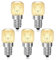 5 Pezzi Lampadina forno E14 T22, Dimmerabile, Resiste a 300° gradi, Bianco Caldo 2700K, per Lampada di Sale, Forno, Frigo