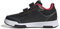 adidas Mixte Enfant Tensaur Hook and Loop Shoes Chaussures de Course, Core Black/Iron Metallic/Lucid Red, 34 EU