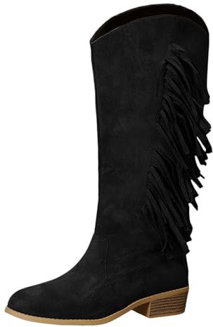 Stivali Texani Donna Estivi Stivali Donna Alti Senza Tacco Stivali Texani Donna Neri Traforati Stivali al Ginocchio Donna con Tacco Ciabatte da Viaggio Pantofole di Stitch Bambina Pantofola di