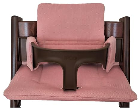 Shabany® Hochstuhl Sitzkissen 100% Bio Baumwolle | Classic Kissen Sitzbezug | Hochstuhlauflage | 2-teilig passend für Stokke Tripp Trapp Kinderhochstuhl | maschinenwaschbar | einfache Befestigung