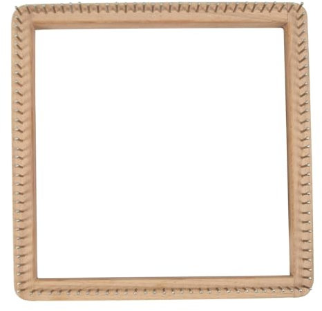 Nixiara Square Strickwebstuhl, Hartholzfeinstrick -Webstuhl Für Die Herstellung Von Kissen, Schals, Hüten, Stirnbändern, Schals, Decken, Windscheiben, Socken