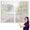 Zanzariera per Finestra Roulotte 92 x 190 cm Tenda Zanzariera Porta Anti Zanzare Insetti, Chiusura Automatica per Porte Balcone, Terrazza, Bianco