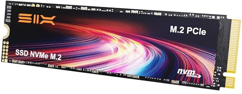 SIX X4000 1T M.2 SSD PCIe Gen3x4 NVME SSD Solid State Drive - Up to 3400MB/s Read, 2600MB/s Write