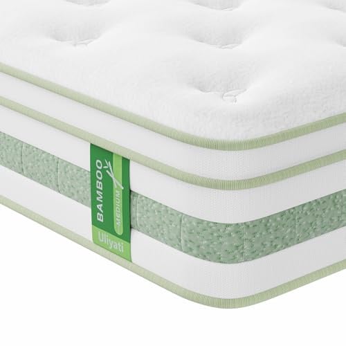 Uliyati Matratze 100x200 cm, 25 cm Höhe Taschenfederkernmatratze, ÖkoTex Zertifiziert, Orthopädische Federkernmatratze, Ergonomische Rollmatratze Mittelfest H3