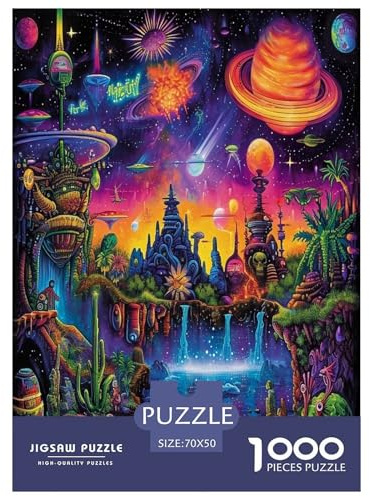 Dream Planet Jigsaw Puzzles Puzzle for Adults Kids. 1000 Piece Great Gifts Challenge Toy Educational Game Home Decoration for Adults& Kids Age 14 Years Up 70x50cm/1000pcs