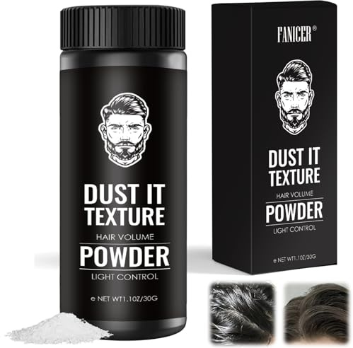 30g Haarpuder für Volumen, Mattierendes Haarpulver, Farbloses Stylingpuder für Männer und Frauen, sofortiges Volumen und mattigen Griff, hinterlässt keine weißen Spuren, ideal unterwegs
