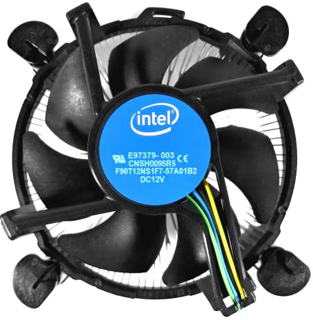 Intel Core i3/i5/i7 socket 1150/1151/1155/1156 a pin connettore ventola di raffreddamento CPU con dissipatore in alluminio da 8,9 cm con Tronstore pasta termica per desktop PC computer (TS9)