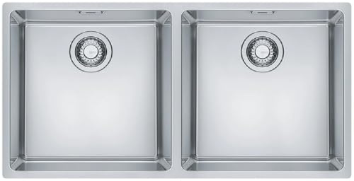 Franke Maris MRX 220-40-40 - Fregadero (Fregadero empotrado, Rectangular, Acero inoxidable, Acero inoxidable, 2 senos, Plaza)