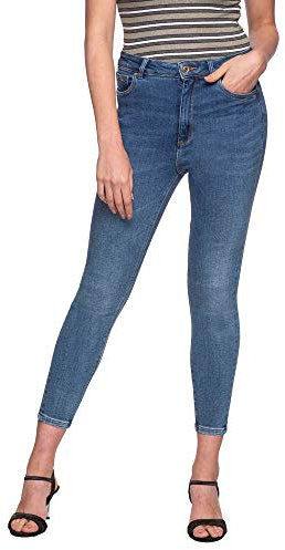 ONLY Damen Onlmila Hw Sk ANK Bb Bj13994 Noos Skinny Jeans, Hell Blau, 28W / 32L