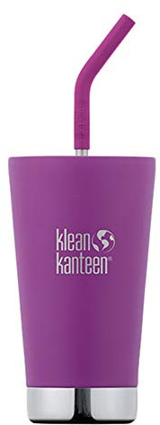 Klean Kanteen 19322079014016 Insulated Tumbler with Straw, 16 oz, 16 fl oz (473 ml), Very Bright