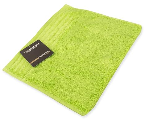 Traumschloss Frottier-Line Premium hautsympathisches Gästetuch aus Baumwolle, Farbe:grün, Größe:30x50