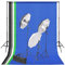 vidaXL Fotostudio Set Hintergrund Beleuchtungsset Studioleuchte Hintergrundsystem Studioset Studioschirm Stative Querstangen Tragetaschen