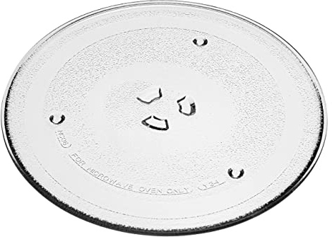 vhbw Mikrowellen-Teller kompatibel mit Samsung MS20A3010AL/EGI | WW600 ./. Mikrowelle - Drehteller mit Y-Aufnahme, 25,5 cm, Glas, Transparent