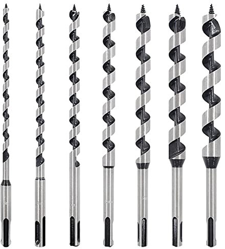 Foret Mèche 7pcs 9inch bricolage bricolage bricolage trous scie de forage SDS plus le bit de foret bois long 6-18 * 230mm de trou de porte de la porte en bois d'ouverture foret