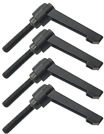 Anawakia 4 Stück Klemmhebel Griff, M8 Edelstahl Außengewinde Verstellbarer Griff Maschinengriffe,Klemmhebel Außengewinde (32mm)