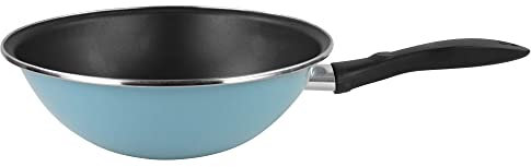 Magefesa colección Higiénico sartén Wok 28 en acero esmaltado vitrificado, apto inducción y lavavajillas (MG151)