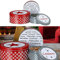 Cepewa Gebäckdose Cookies 3er Set Weihnachten | 3 Größen rund Metall | Aufbewahrung Weihnachtsgebäck Keksdose (1 x 3er Set Gebäckdose Cookies)