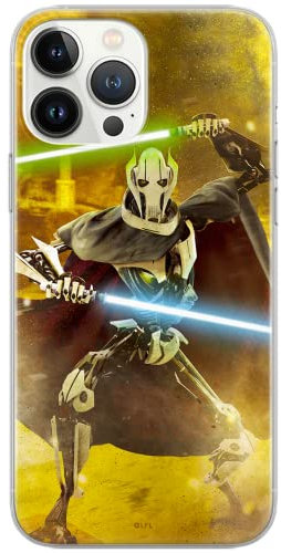 ERT GROUP mobile phone case for iPhone 13 PRO original and officially licensed Star Wars pattern Grievous 001 optimally adapted to the shape of the mobile phone, case made of TPU