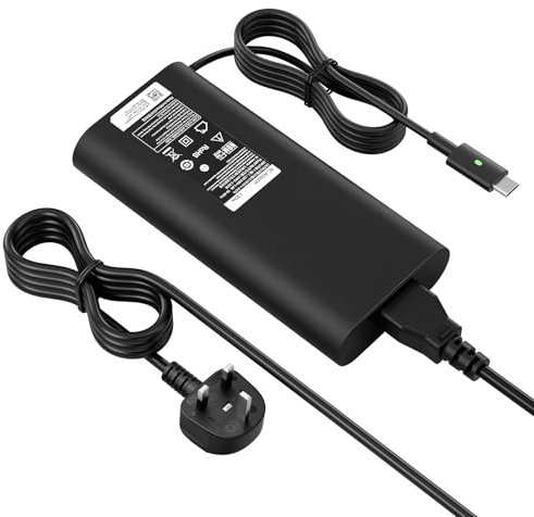 130W USB C Laptop Charger for Dell XPS 15 17 9575 9500 9510 9520 9530 9700 Precision 5570 5560 5550 5530 5760 5750 3560 Latitude 5520 5530 7410 7310 7210 Adapter Power Cord