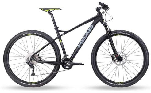 HEAD X-Rubi II Mountainbike, Schwarz matt/grün, 48 cm