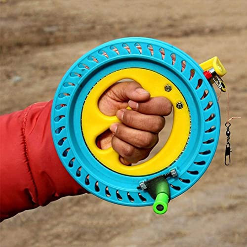 Drachen, Kabelwinchriemenscheibe mit 150 m Kite Line Winch Seilrollen Wickler Wrap Rollen Grip Wheel mit Fliegender Linie Kite Line Wicking Rad kommt
