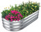 SnugNiture Galvanized Raised Garden Bed, 4x2x1ft Oval Metal Planter Box for Planting Outdoor Plants Vegetables