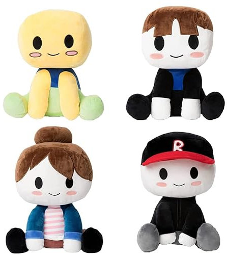 HOFFTI Blox Buddies Plüschtiere, Süße Weiche Plüschpuppe, Kuscheltiere, 7.8 Zoll Für Fans Und Freunde