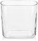Oairse Clear Glass Vase 18CM Modern Vase for Flowers Oblong Vase Centerpiece Vase Decorative Flower Vase for Living Room Dining Table Wedding Home Wedding Party Decor