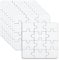 10 Blatt Leere Puzzles für Kinder, 12-teiliges Puzzle 10 x 10 cm, Komplett Weiße Puzzles für Geburtstagsspiele, Aktivitäten, Partygeschenke, Basteln