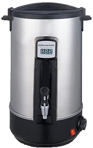 NOLLAM Fusore di Cera Elettrica 8L-35L Candela Melting Cup Wax Melting Pot Pentola per Sciogliere Candele con Valvola a Versamento Rapido per Candela E Sapone Artigianato Fai da Te,10.8L