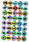 Anneome 50pcs Time Gem Glass Patch Mosaic Glass Cabochons Animal Eye Time Gem Evil Eye Glass Flatback Pendants for Necklaces DIY Jewelry Charms Accessories Animal Eye Time Cabochon Pebble