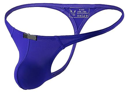 ARtray Lammfell Unterwäsche Herren Herren-Tangas, sexy Low-Rise-G-String-Slip, Bulge-Pouch-Unterwäsche Unterhosen Kaufen (Purple, M)