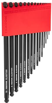 TEKTON Short Arm Ball End Hex L-Key Set with Holder, 15-Piece (1.3-10 mm) | KLX91213